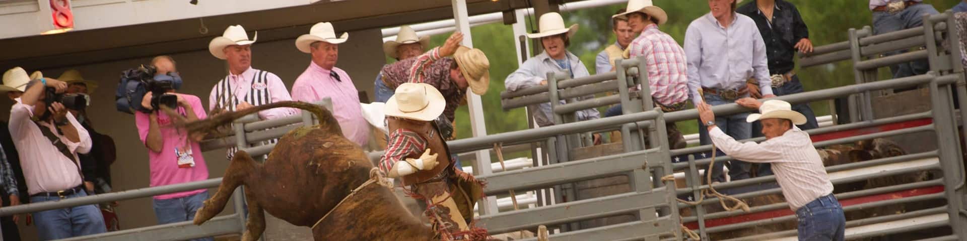 North Platte which includes signage and a sporting event as well as a small group of people