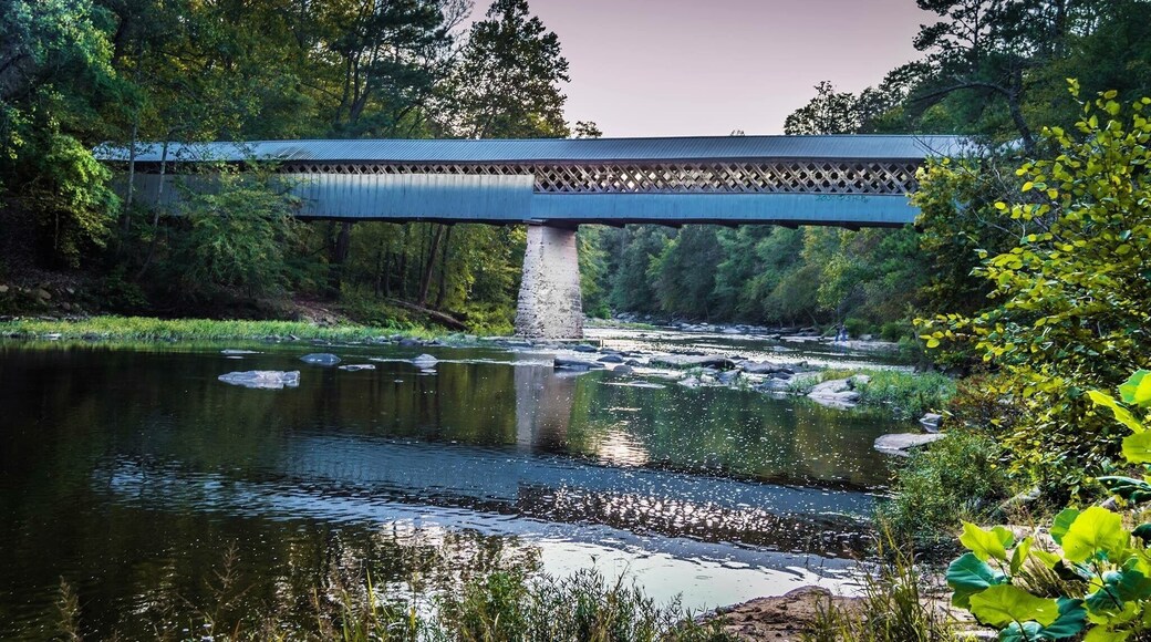 Swann Covered Bridge beautiful view in Alabama