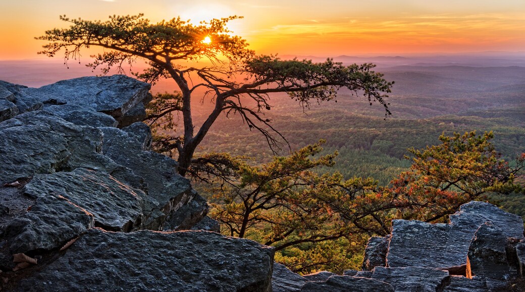 Sunset At Cheaha Overlook 1