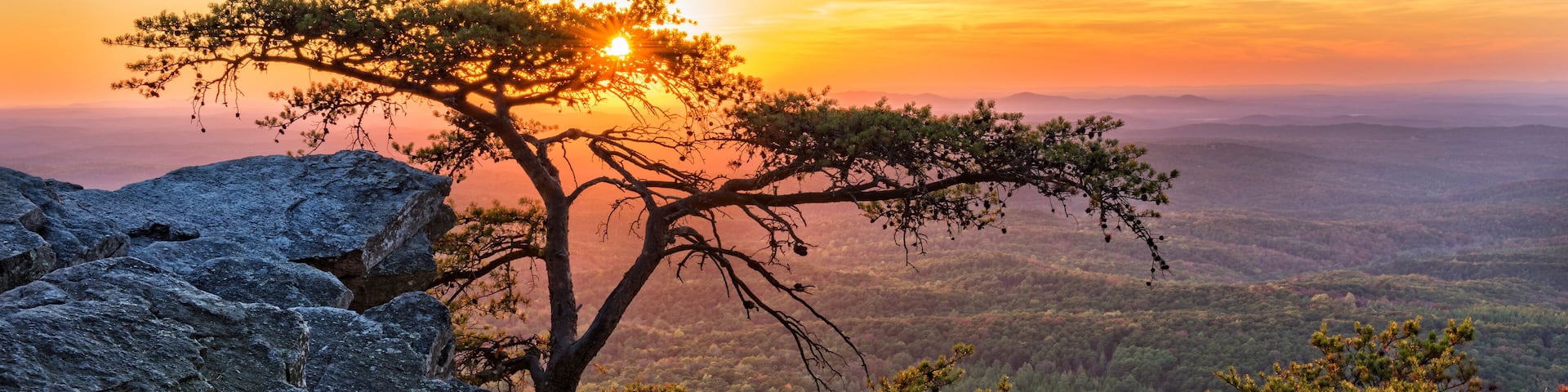 Sunset At Cheaha Overlook 1