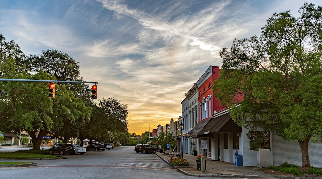 Downtown Eufaula at sunset