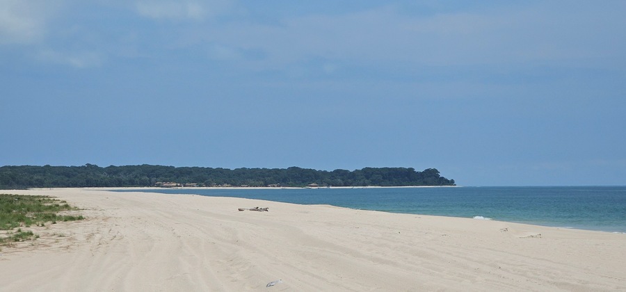 A coastal holiday town near Libreville Gabon Africa