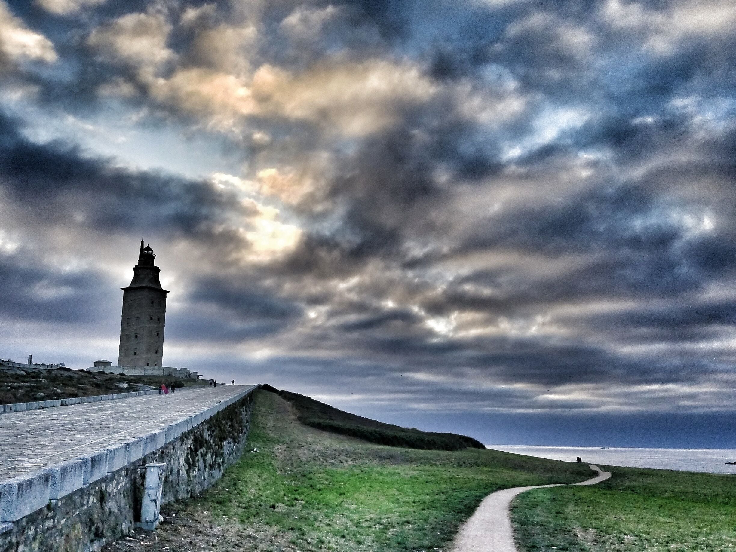 The oldest lighthouse Roman structure..torre de Hércules 