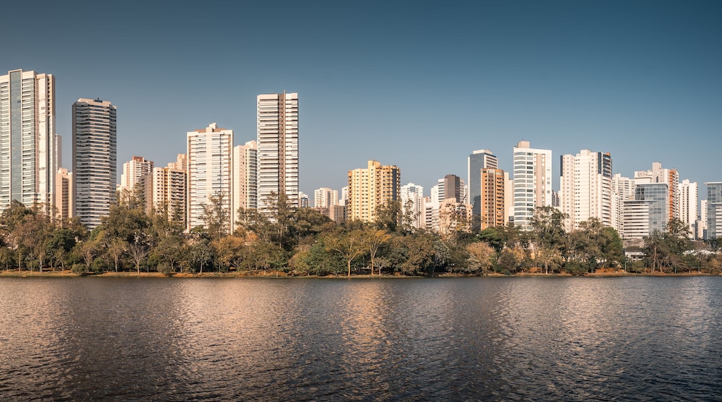 View of Igapó Lake in the city of Londrina, Brazil.