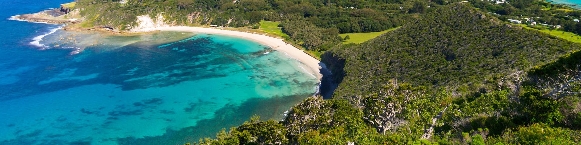 View over Lord Howe Island, Australia