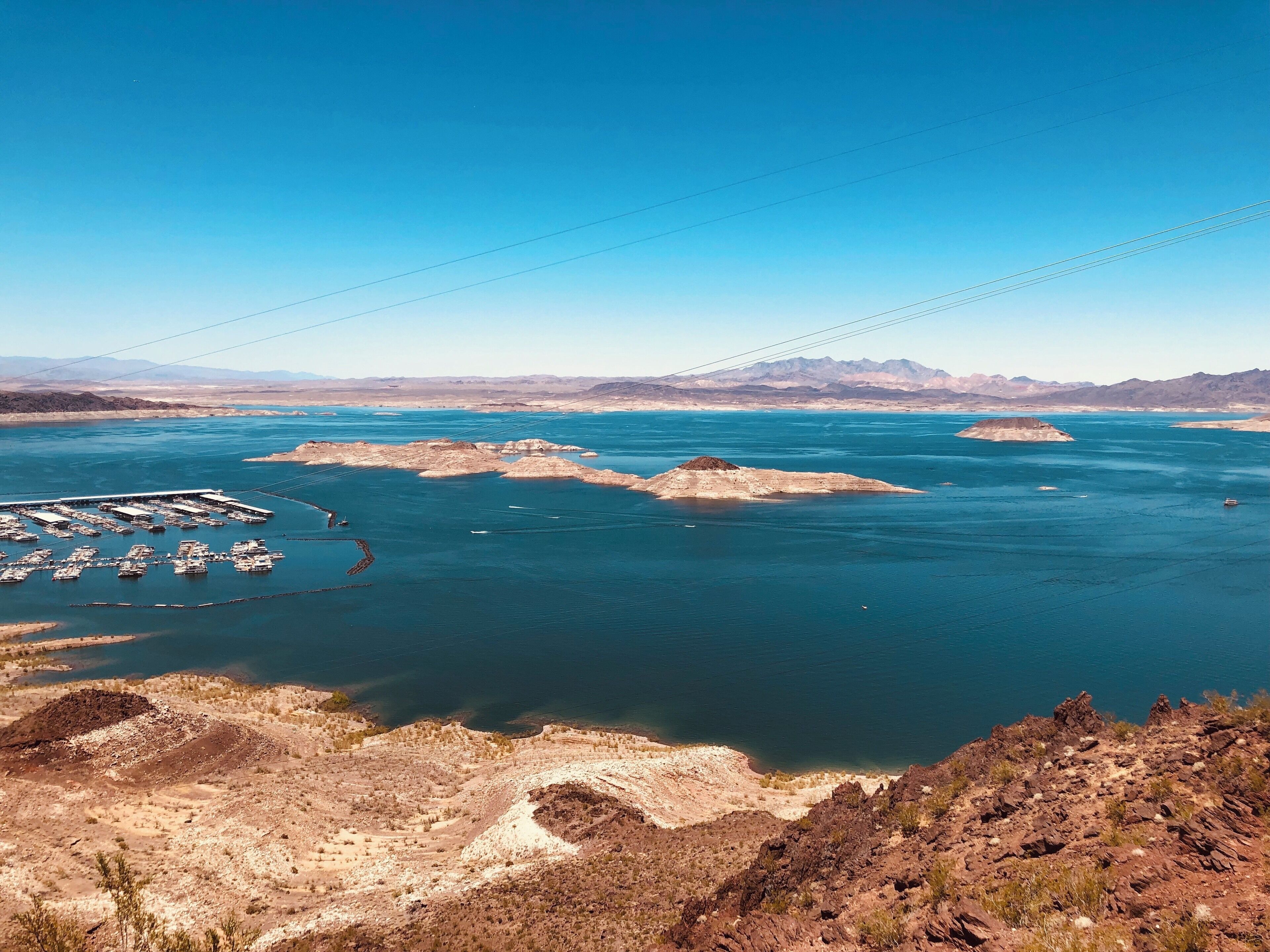 Gorgeous view of the lake from the overlook.