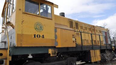 Westboro Railroad yard was at one time a major hub for freight and passenger rail, including a turntable, maintenance building, and a large bunkhouse for railroad workers. The line ran between Boston, Mass. and Montreal, Canada. This engine still works a short freight line between White River Junction, Vermont and West Lebanon, NH. The Claremont and Concord Railroad brings carloads of cement and propane the 1 mile over the Connecticut River. For now, this is all that remains of that proud legacy.