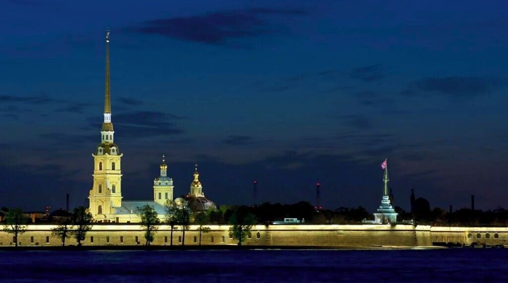 May 2011
Fortress of Peter and Paul or Petropavlovskaya Krepost
Founded by Russian emperor Peter the Great and built in 1706-20 on Domenico Trezzini design on a small island in the Neva river bay. It should protect the capital from Swedish counterattack in Northern wars but never had to fulfill its purpose. Citadel granite fortifications and the tall Peter and Paul Church make the classical view from southern embarkments of Neva.