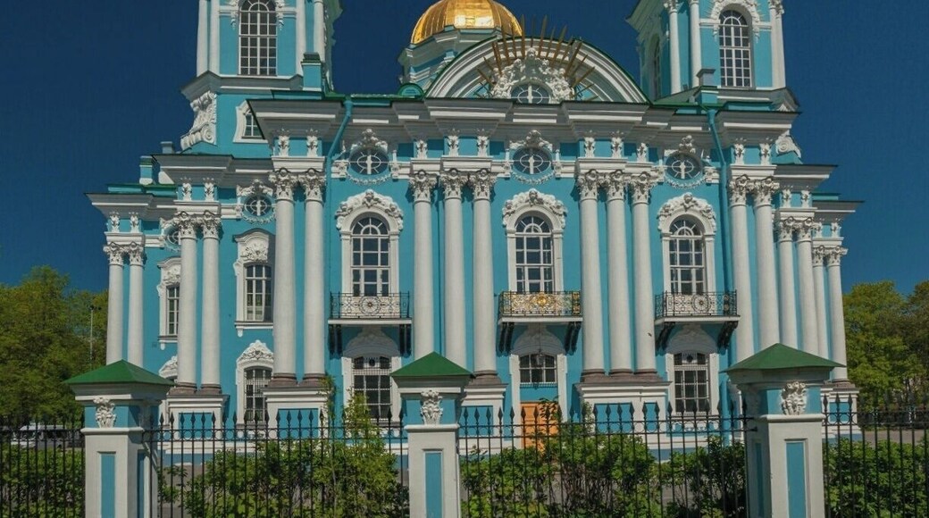May 2011
St. Nicholas Naval Cathedral, St. Petersburg, Russia
St. Nicholas Naval Cathedral ( Nikolskiy morskoy sobor) is a major Baroque Orthodox cathedral in the western part of Central Saint Petersburg.
The marine regimental church was built on the bank of the Kryukov Canal in 1753–1762 to a design by Savva Chevakinsky, the main architect of the Russian Navy, in place of an earlier wooden church. A freestanding four story bell tower with a tall gilded spire was erected in 1755–1758. The main church is dedicated to Saint Nicholas (a patron saint of seamen) and the feast of the Epiphany.
St. Nicholas Cathedral is a major example of the so-called Elizabethan or Rastrellieqsque Baroque. It has the shape of a cross and is decorated by Corinthian columns, stucco architraves, a wide entablement and is crowned by five gilded domes.