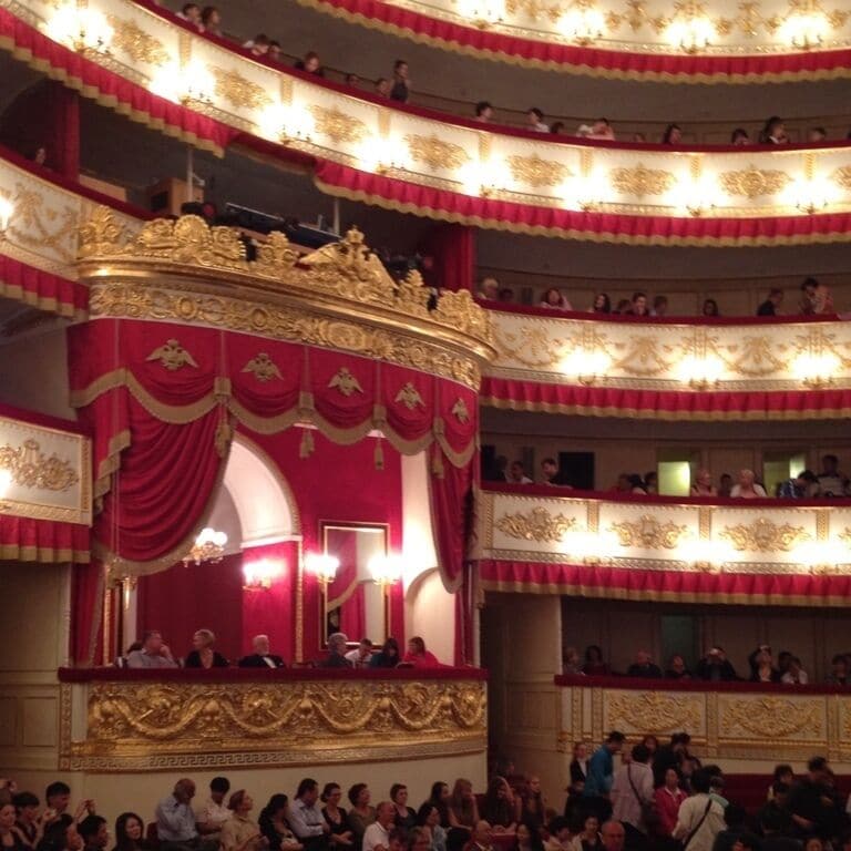 Just off Nevsky Prospect, went to see Swan Lake there..  Very Russian experience!