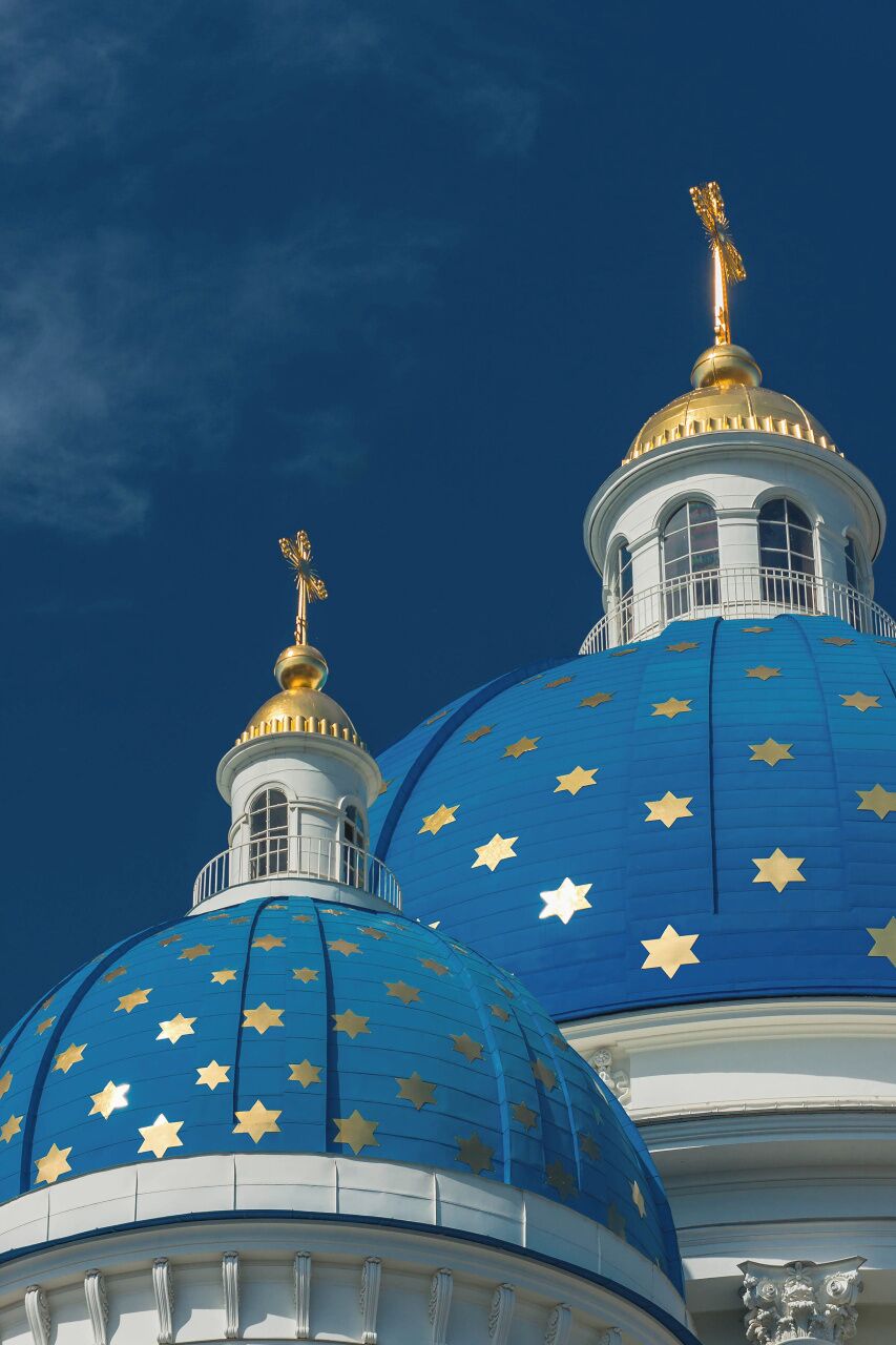 May 2011 

Trinity Cathedral, St. Petersburg, Russia 

Trinity Cathedral (or Troitsky Ismailovsky sobor, in Russian) in St. Petersburg is another army church, built in 1828 to 1835 by architect Vasily Stasov with a massive central dome and four smaller one around it. It is a high point of Russian Neoclassical architecture. It is built on a Greek cross pattern with Empire style porticos each with six Corinthian columns on each of four equilateral sides of the church. 

According to the Russian tradition, each regiment of the imperial guards had its own cathedral. The Trinity Cathedral was the regimental church of the Izmailovsky regiment of Imperial guards, which takes its name from a royal residence in Tsarskoye Izmailovo, near Moscow. 

After the Revolution in 1917 it has ceased its function and after WWII it has become a warehouse of The Ministry of Telecommunications. It was reopened after 1990. During reconstruction in 2006 there was a big fire which damaged completely the main dome and one of the side domes, but was restored in 2010 to its pre-Revolutionary beauty. 

#unesco 