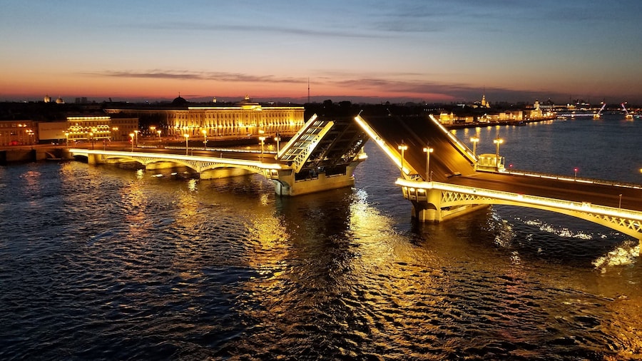 Raising of the bridges.