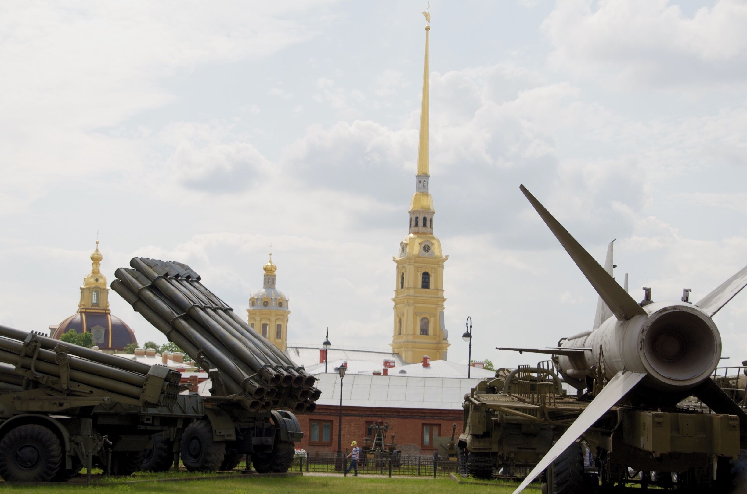 In the shadow of the St Peter and Paul Fortress, the birthplace of St Petersburg, is a fitting place for all things Russian military. It's by far the most un-tourist friendly place we visited in St Petersburg (nothing written in English, the feeling you are walking around a Russian jail, staff who speak no English and look like they haven't seen sunlight for quite a while) and yet if you are interested in seeing anything in the history of the Russian military then it's perfect! There is a fascinating section on the AK47, and outside are more tanks, cannons and rockets than a playboy Russian President would know what to do with. It's very cheap to get in, but remember to pay the extra 150 roubles to be allowed to take photographs.