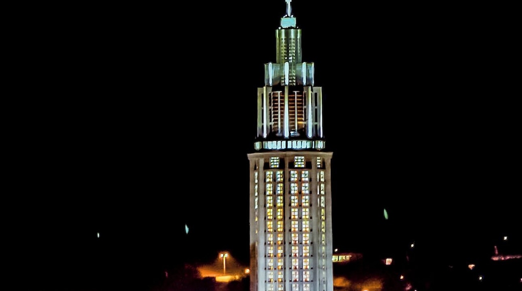 View from cruise ship in port.