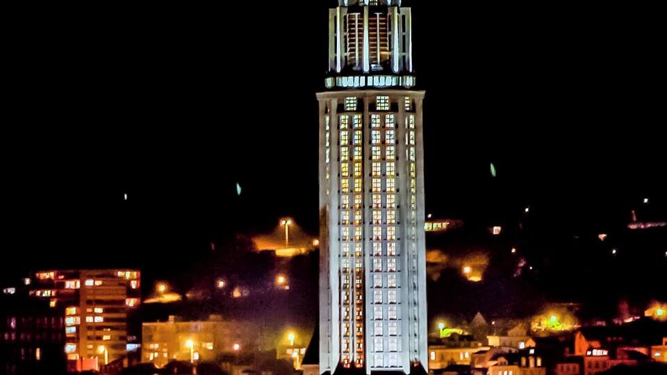 View from cruise ship in port.