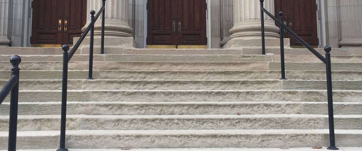 The first United Methodist church downtown Lexington.