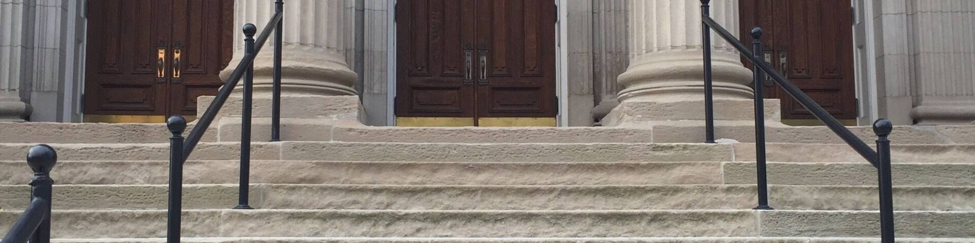 The first United Methodist church downtown Lexington.