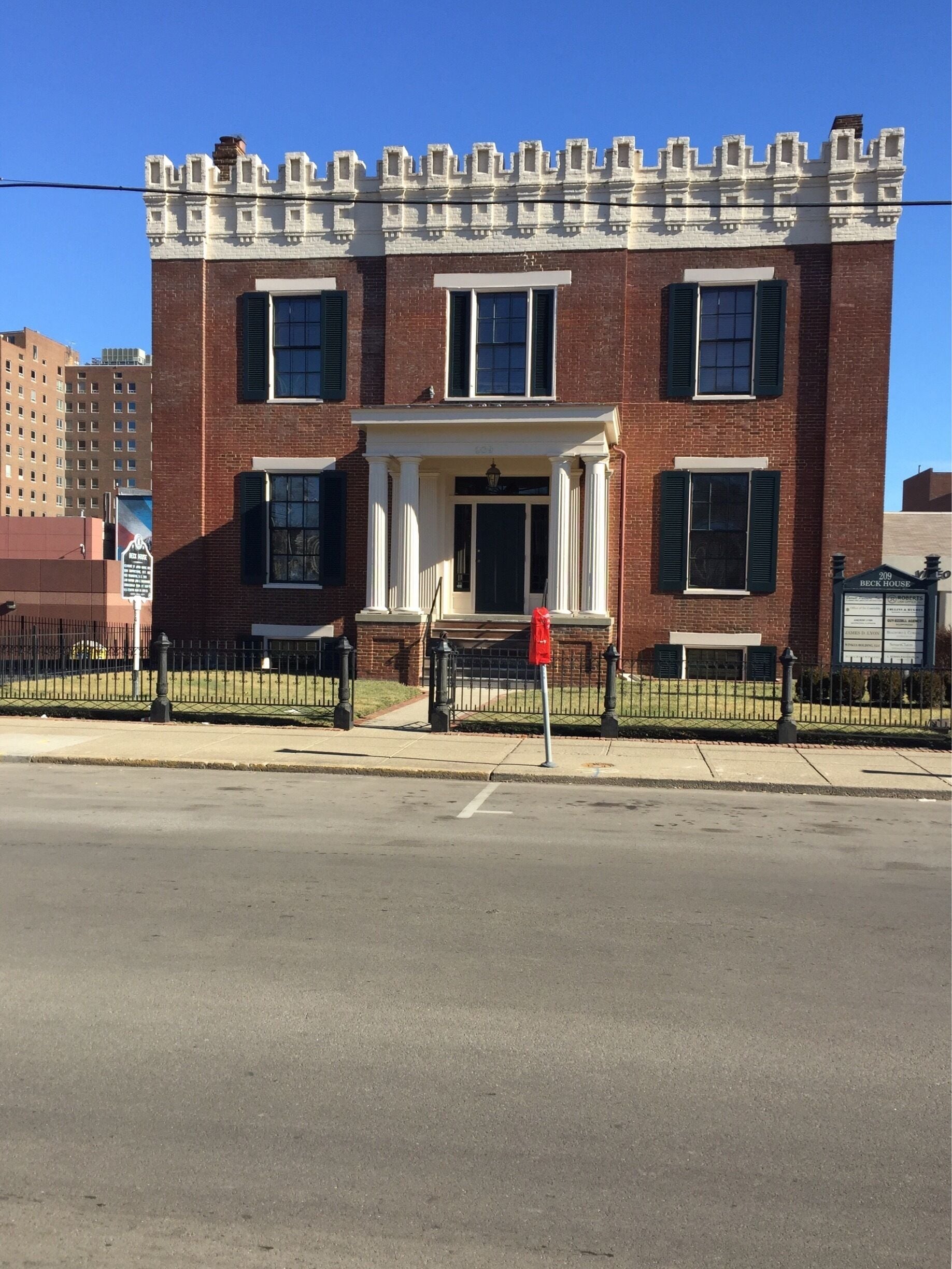 Beck House on East High Street one of the many historic buildings in Lexington Kentucky.