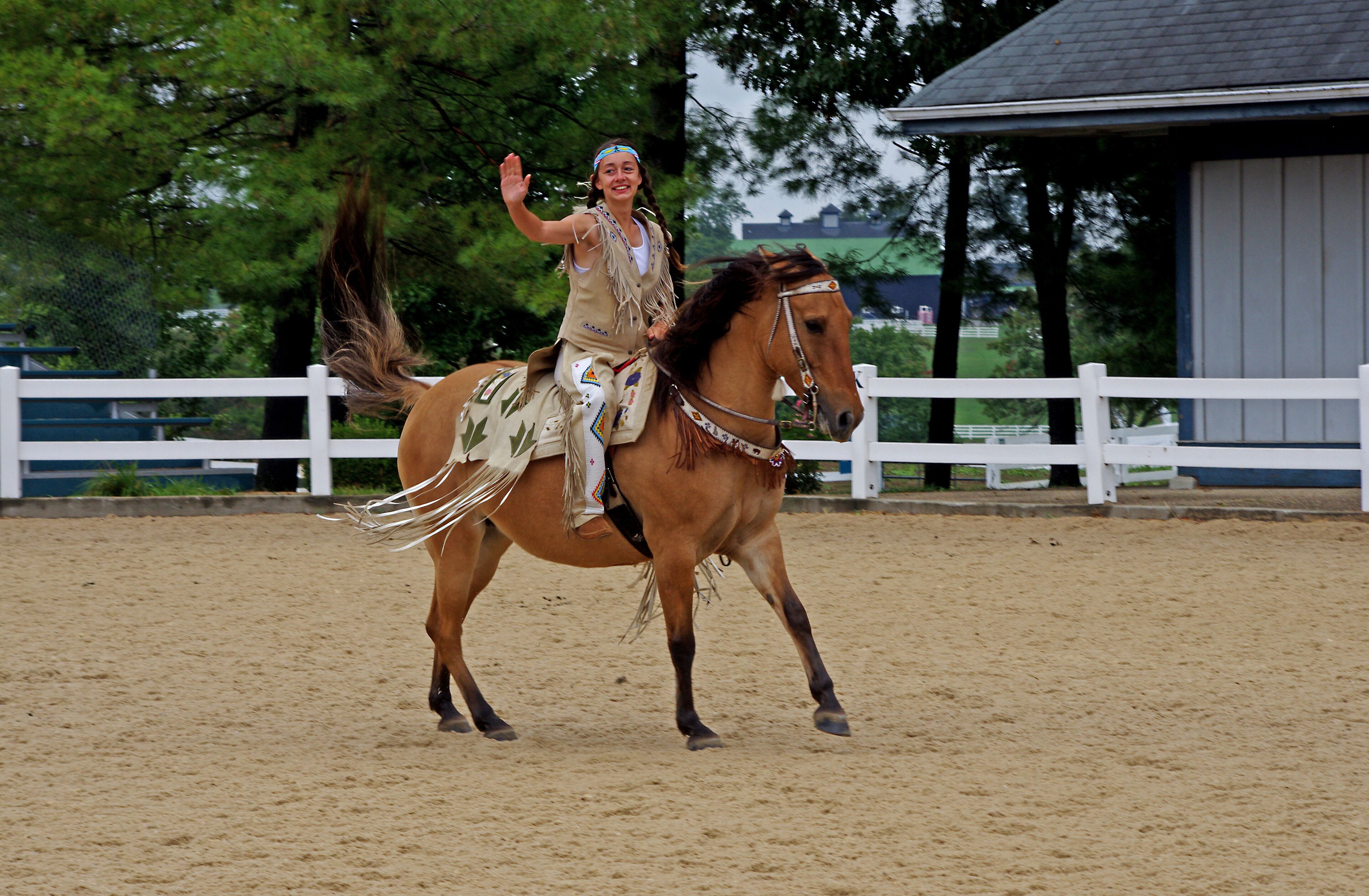 Kentucky Horse Park is a working horse farm and an educational theme park opened in 1978 in Lexington, Kentucky. It is located off Kentucky State Highway 1973 (Iron Works Pike) and Interstate 75, at Exit 120, in northern Fayette County in the United States. The equestrian facility is a 1,224-acre (4.95 km2) park dedicated to "man's relationship with the horse." Open to the public, the park has a twice daily Horses of the World Show, showcasing both common and rare horses from around the globe. The horses are ridden in authentic costume. Each year the park is host to a number of special events and horse shows.