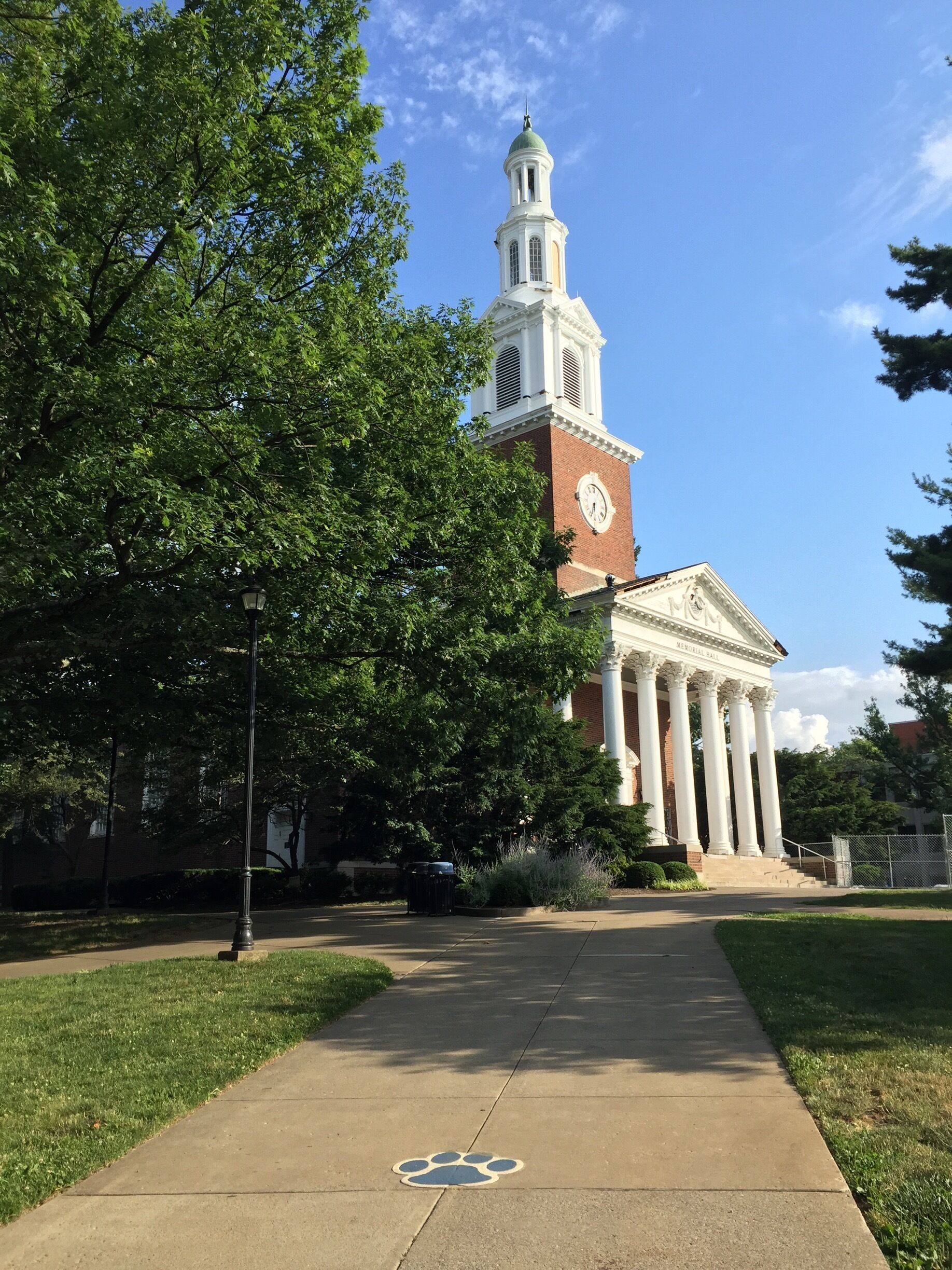 University of Kentucky memorial hall.