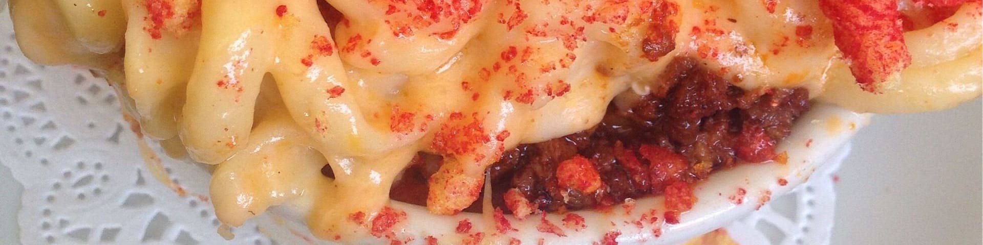 If you are a fan of hot cheetos like I am....this place is heaven. There is usually a wait, parking can be a little difficult but that is everywhere here in downtown long beach. Anyways, stop by and try one of their Mac and cheese AND a Bloody Mary! They have a list of bloody Mary's!! This here is the breakfast mac and cheese with chorizo and a fried egg on top. Yes I know, a fat attack. But you HAVE to try it!