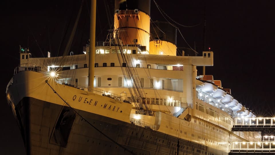 Get a sense of another era by spending a night or two on the Queen Mary, in Long Beach, California. Yes, it's a hotel!