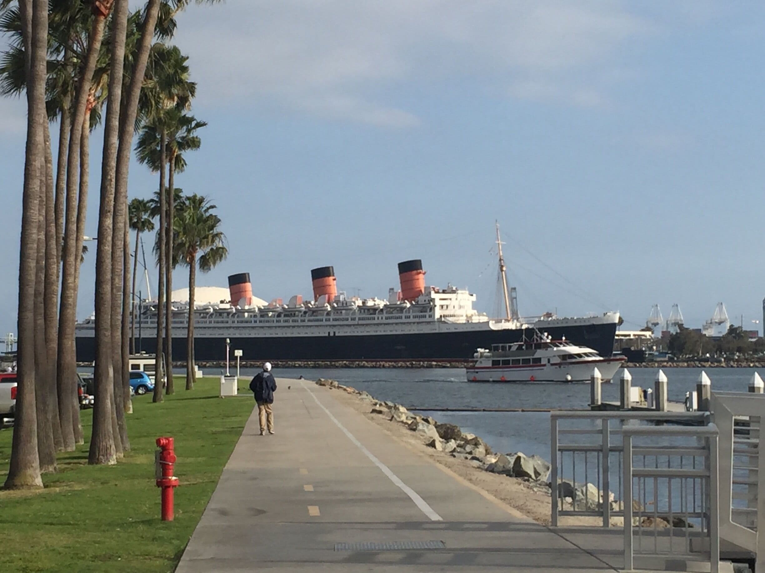 Out for a walk before dinner. Visiting the queen... 