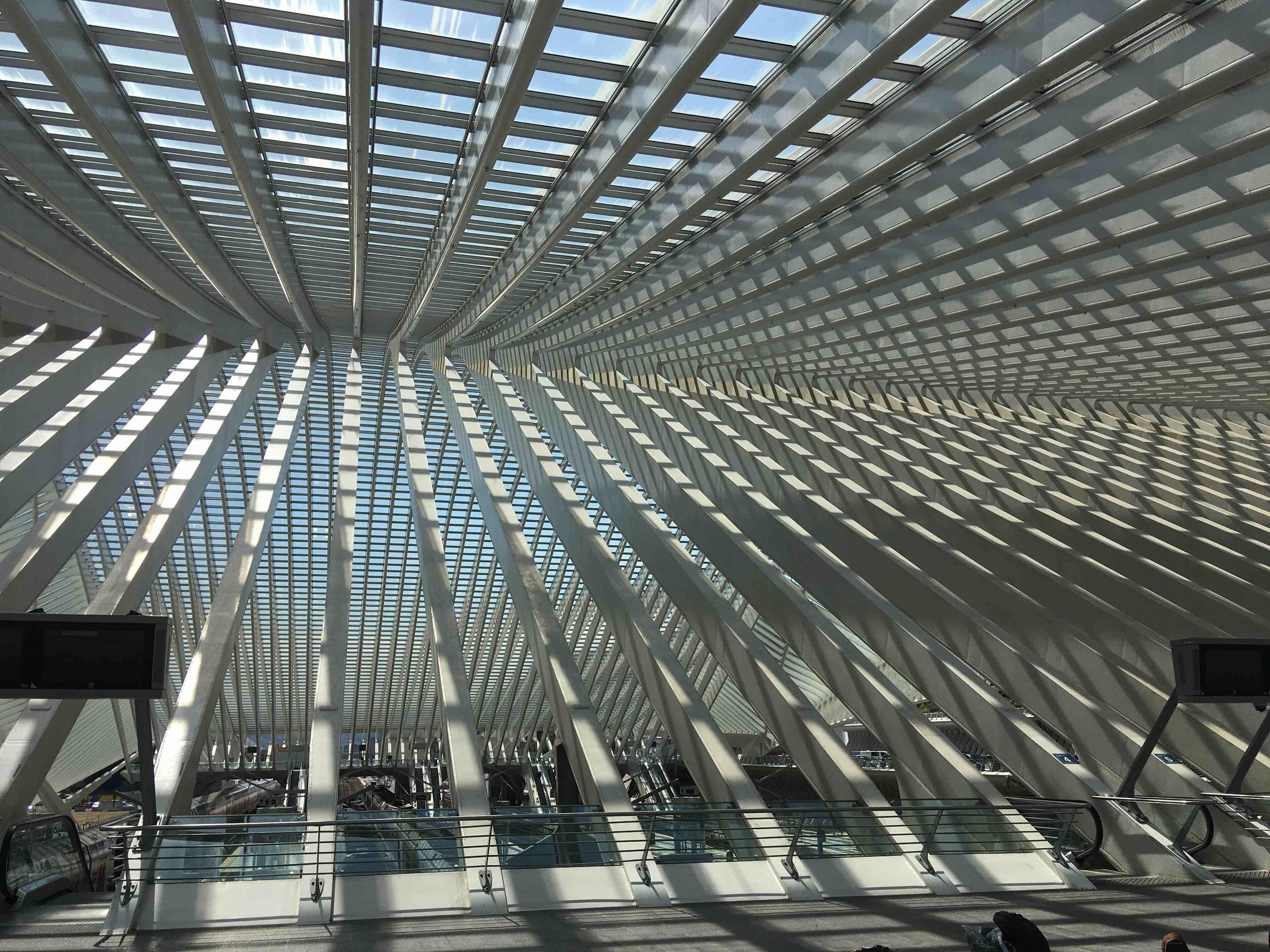 This is the train station at Liege, Belgium.#Perspectives