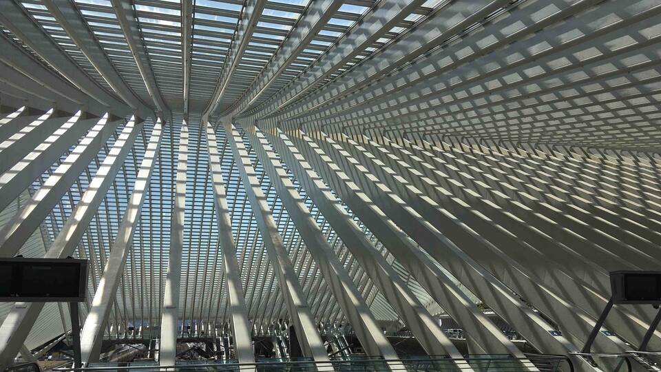 This is the train station at Liege, Belgium.#Perspectives