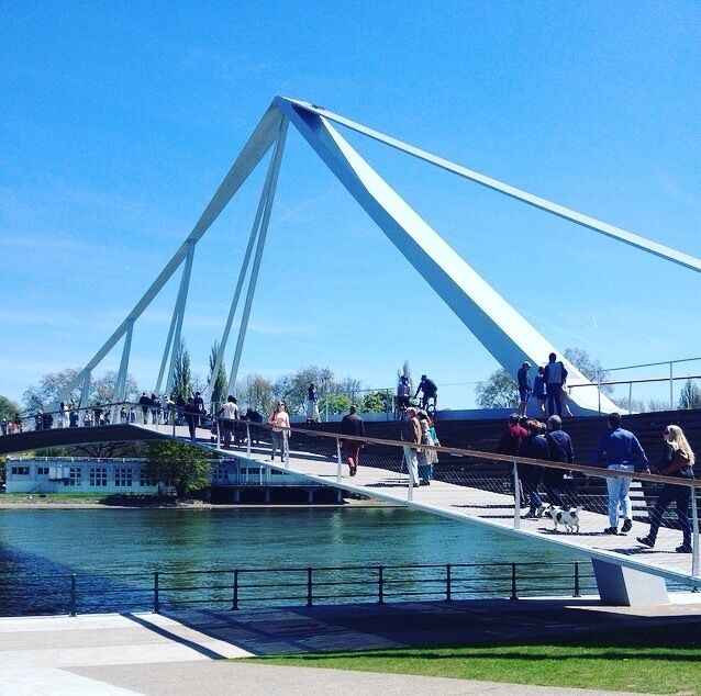 Inauguration de la nouvelle passerelle au parc de la Boverie