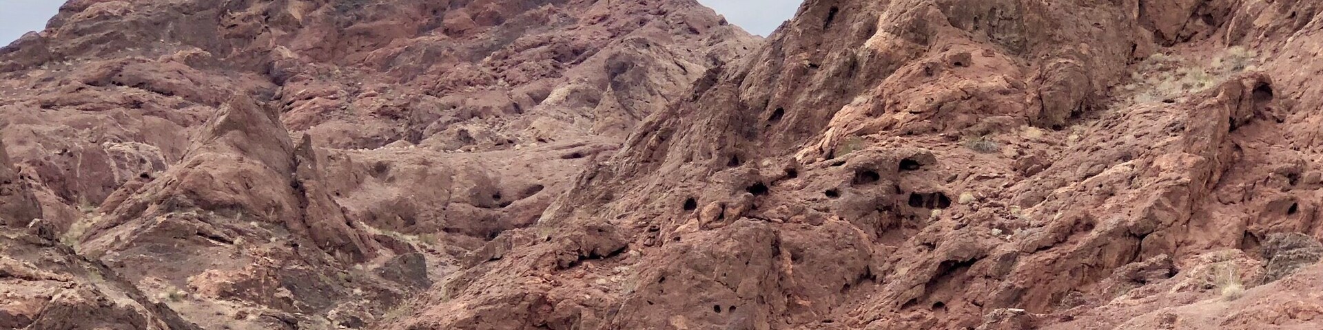 The Colorado river runs through this section of the Refuge and the area is called Topock Canyon. It is only accessible by boat or by plane.