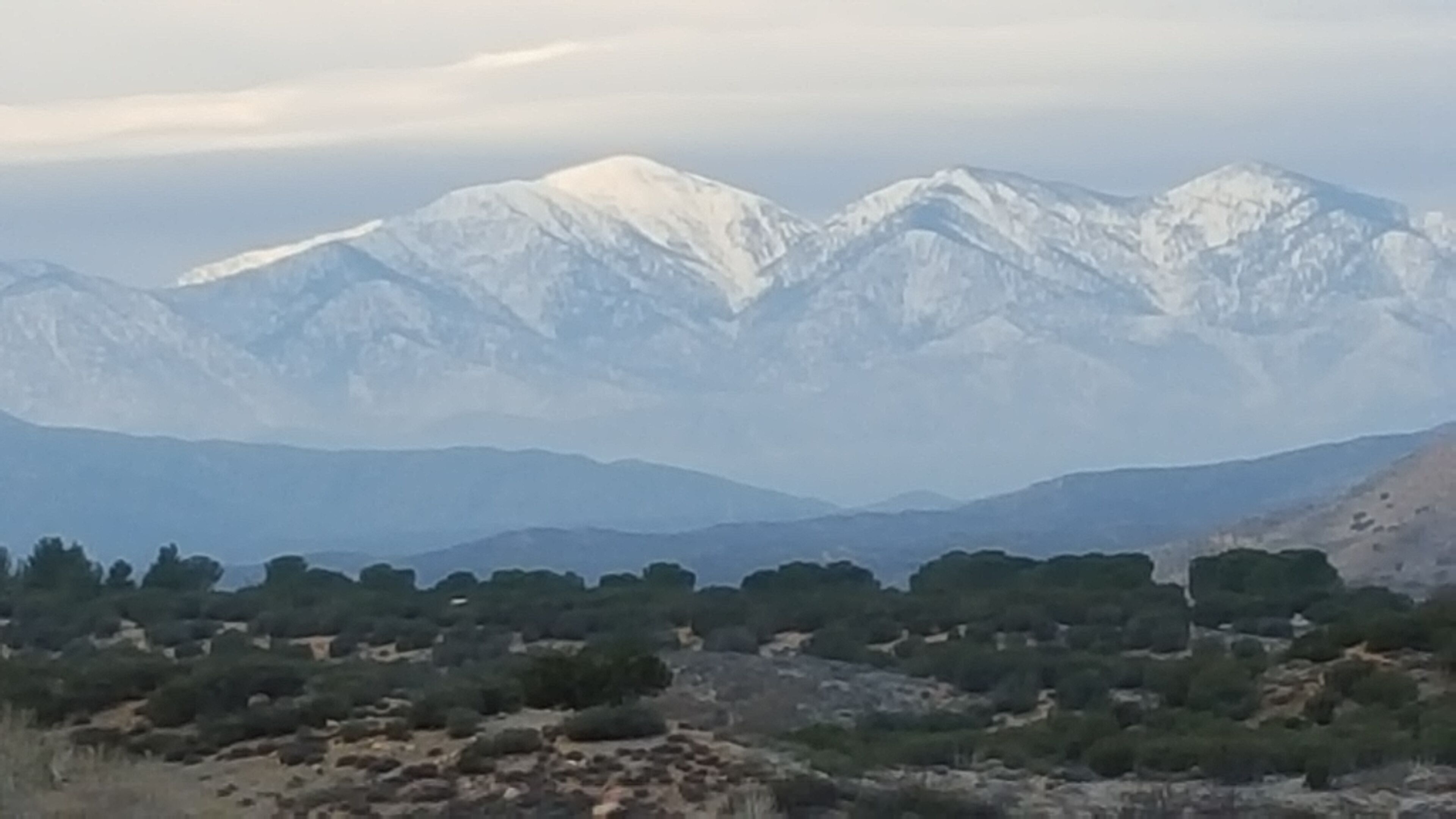 I love the combination of desert and snow covered mountains on the PCT.