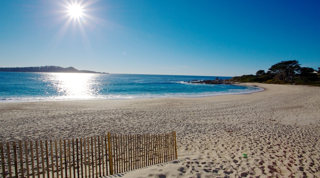 California which includes a sunset, a coastal town and a beach