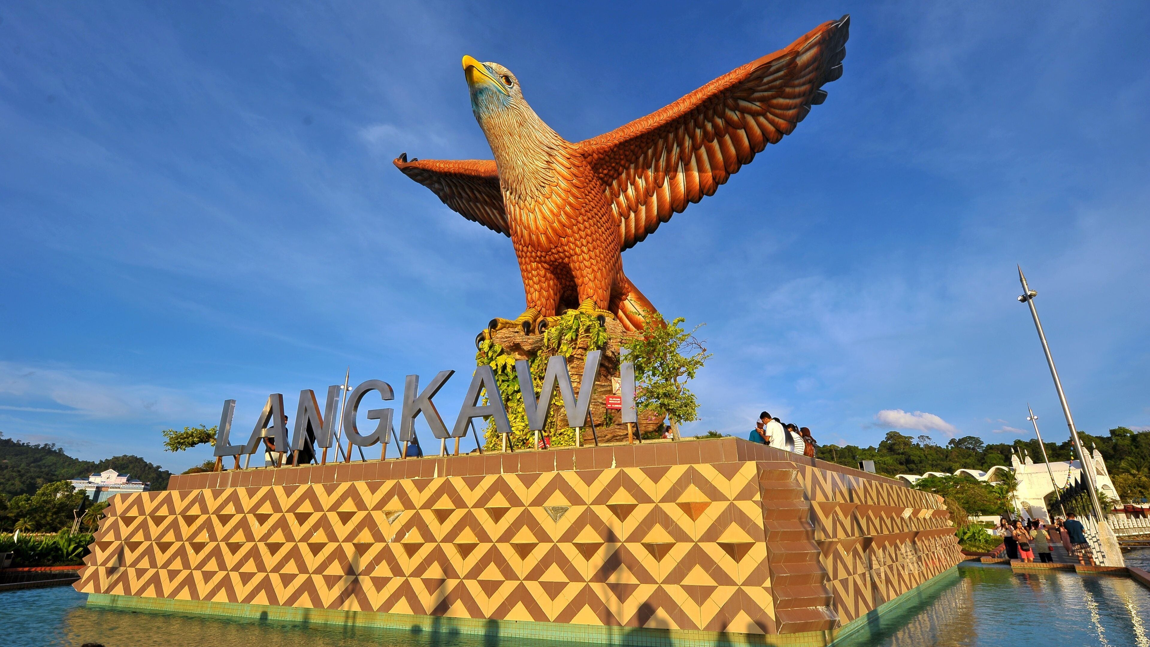Langkawi featuring signage and a monument