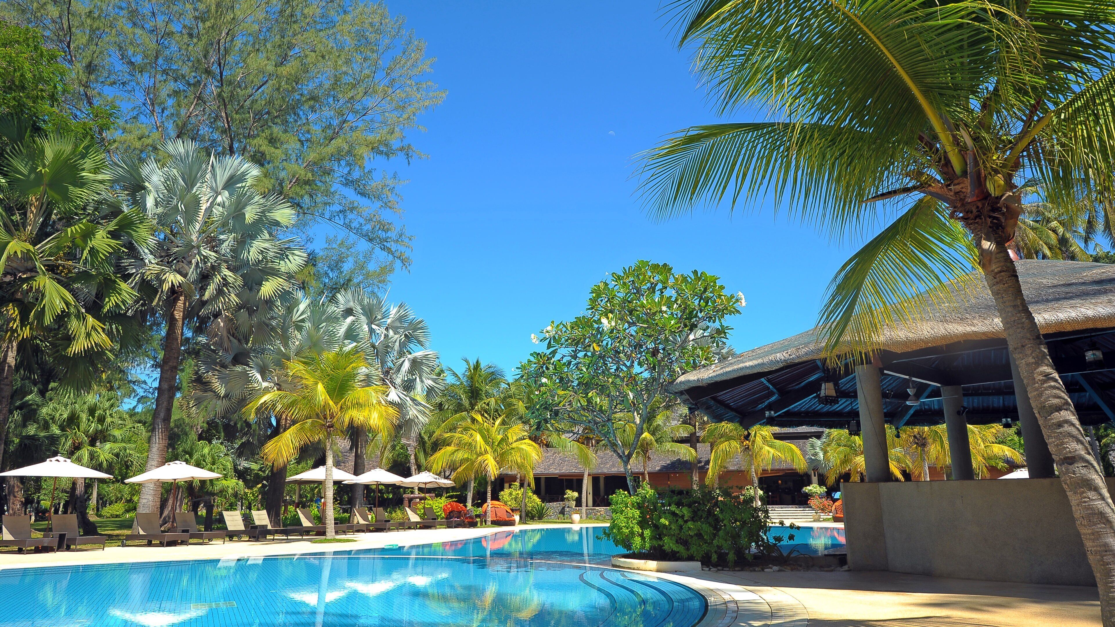 Langkawi showing a hotel and a pool