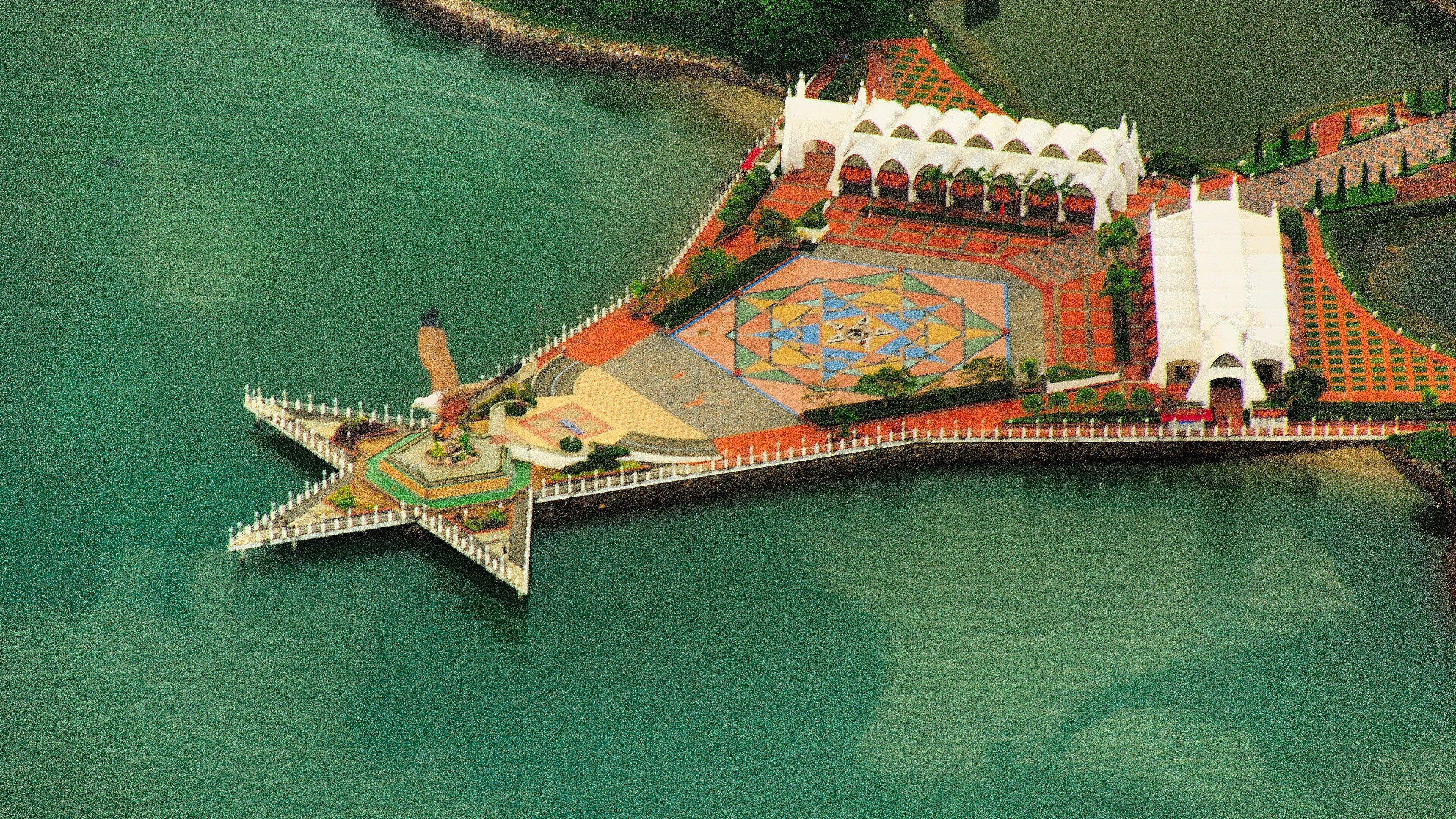 Langkawi which includes a square or plaza and general coastal views