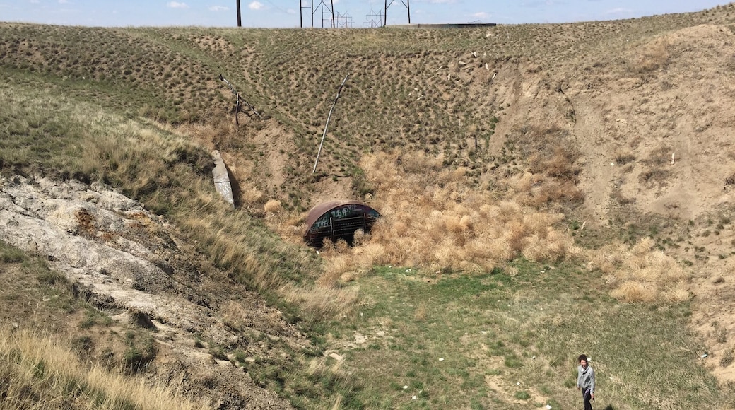 We found an abandoned missile silo out east! I guess not alllllll the cool stuff in Colorado is in the mountains :) #colorado