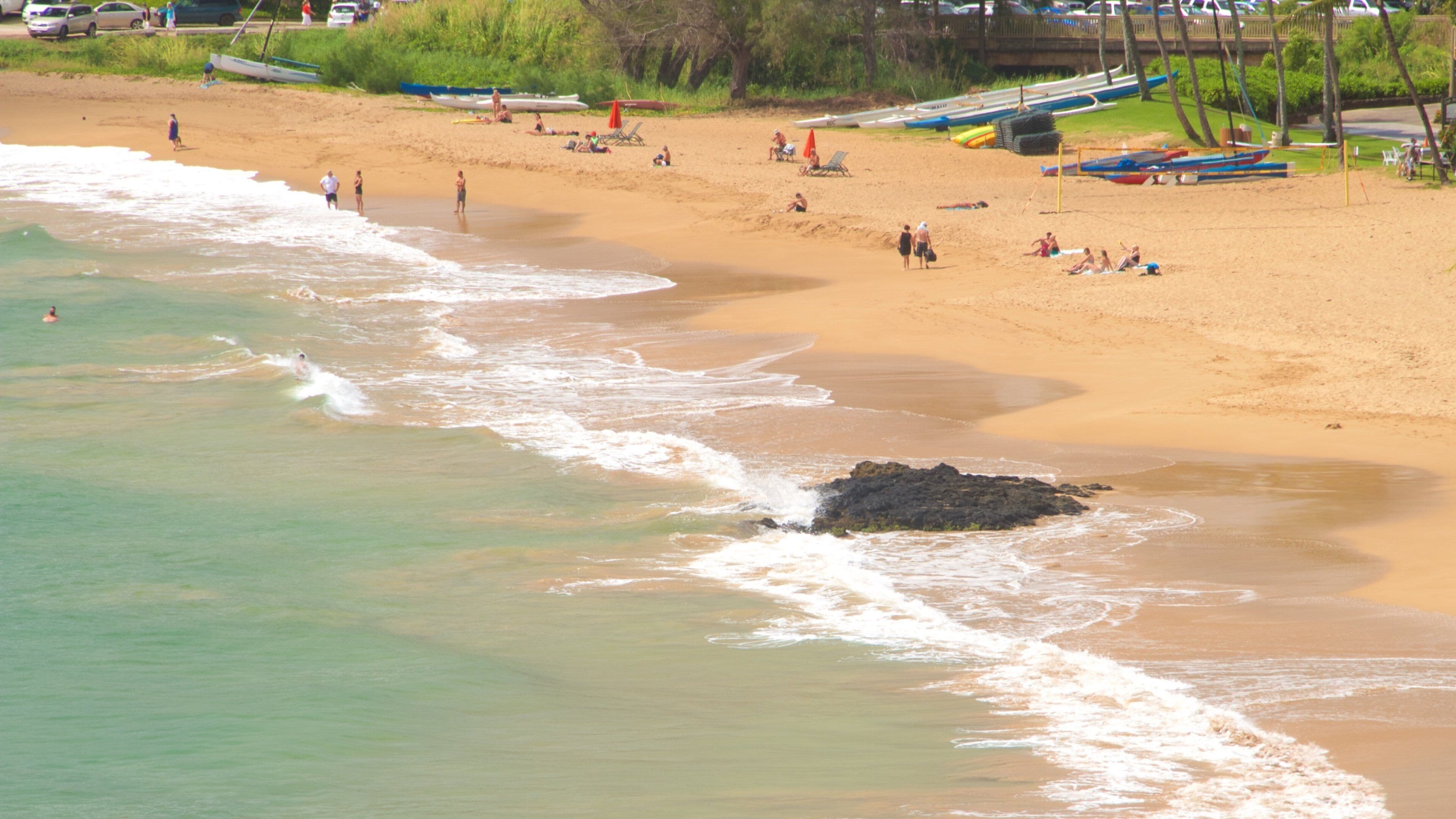 Lihue ofreciendo una playa