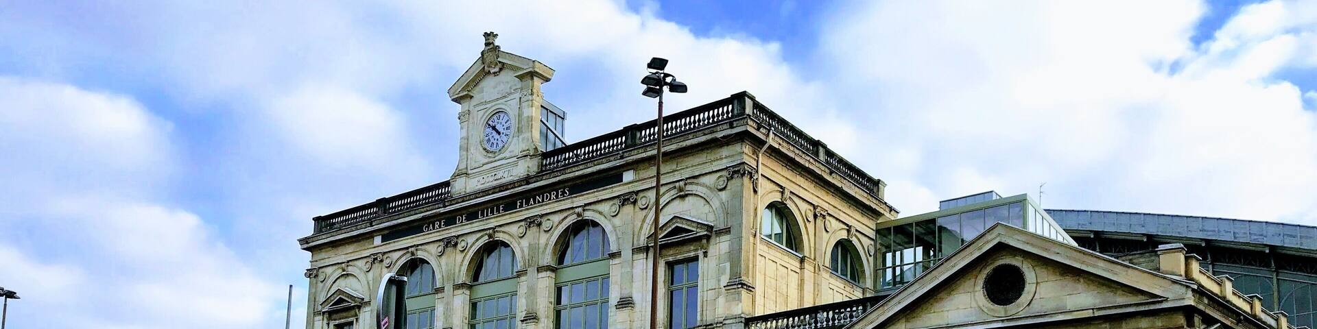 Lille, France. Lille Flanders the old train station.