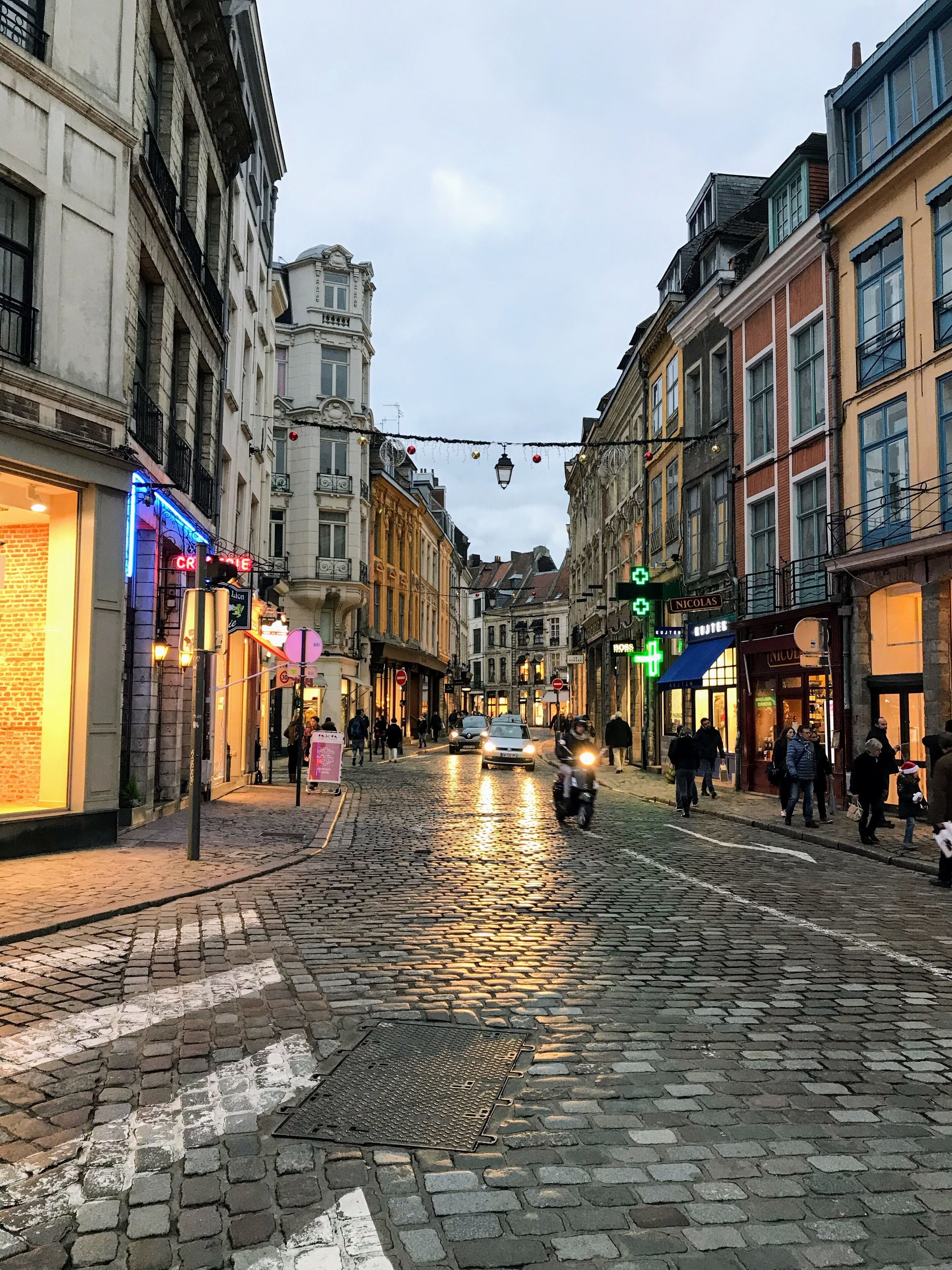 Lille, France. The old town .