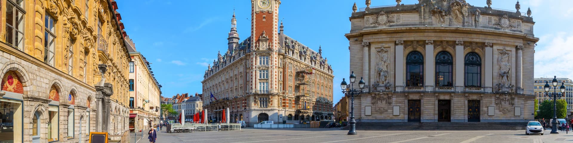 Opera house and chamber of commerce in Lille France