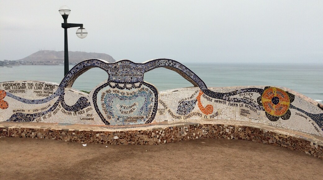 Local artists created this mosaic wall at Parque de Amor in Miraflores
