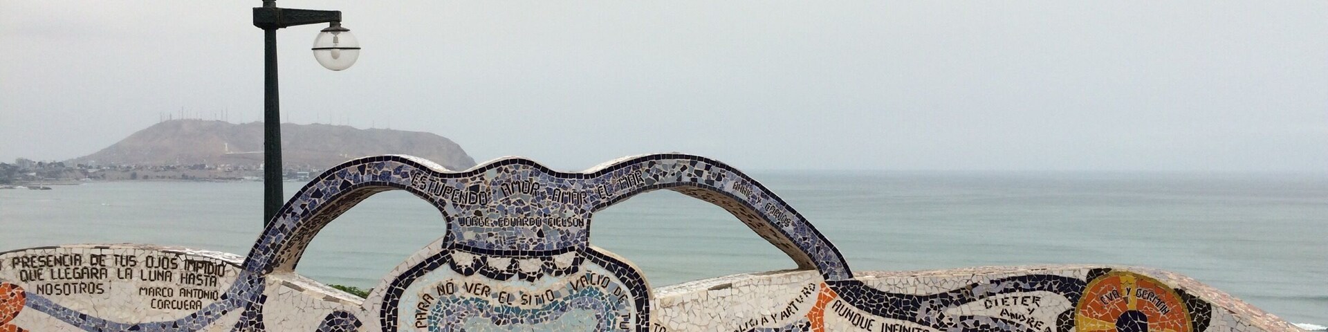 Local artists created this mosaic wall at Parque de Amor in Miraflores