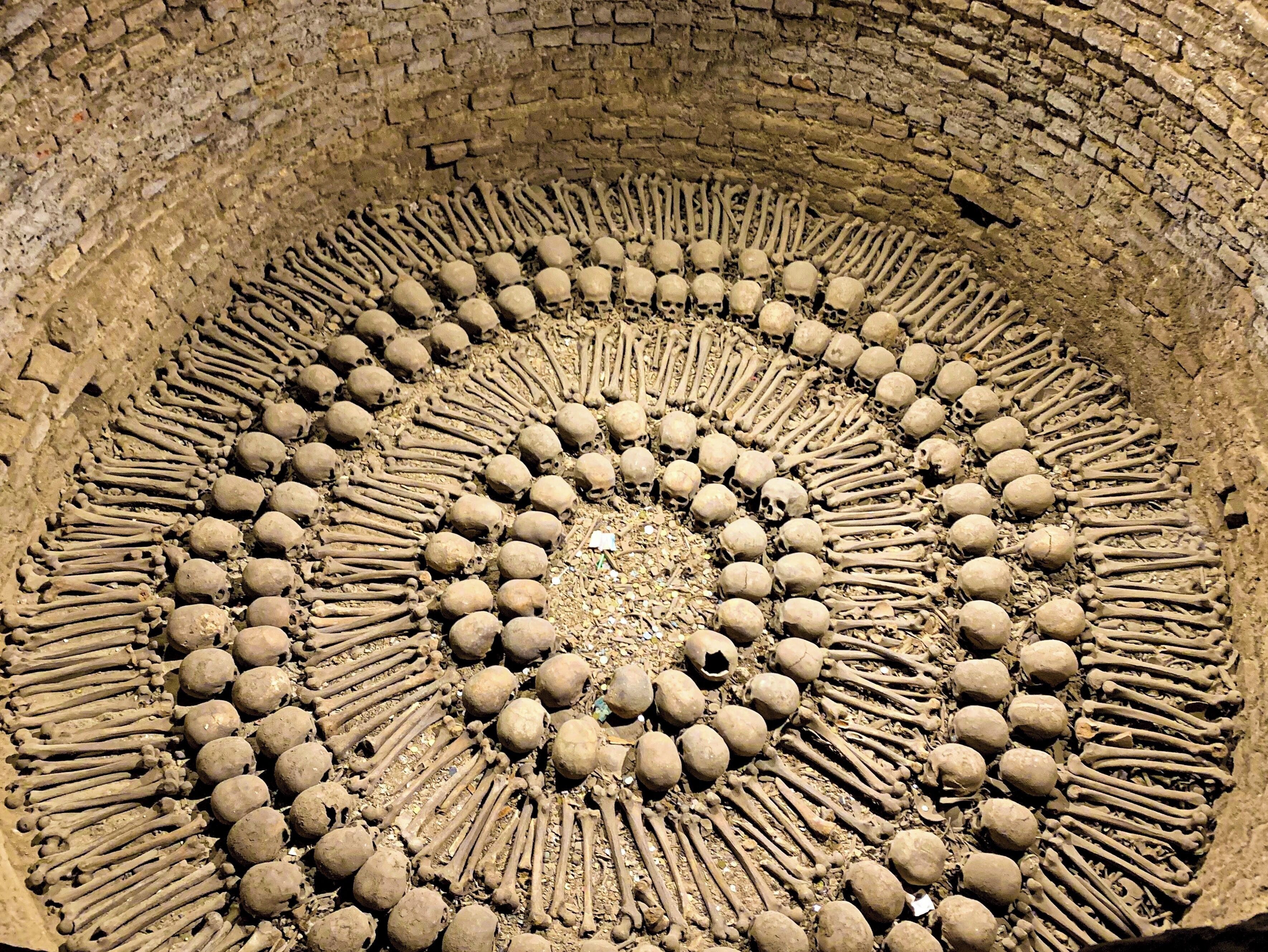 Catacombs under the San Francisco convent are a major attraction.  They served as a cemetery during the colonial period.
