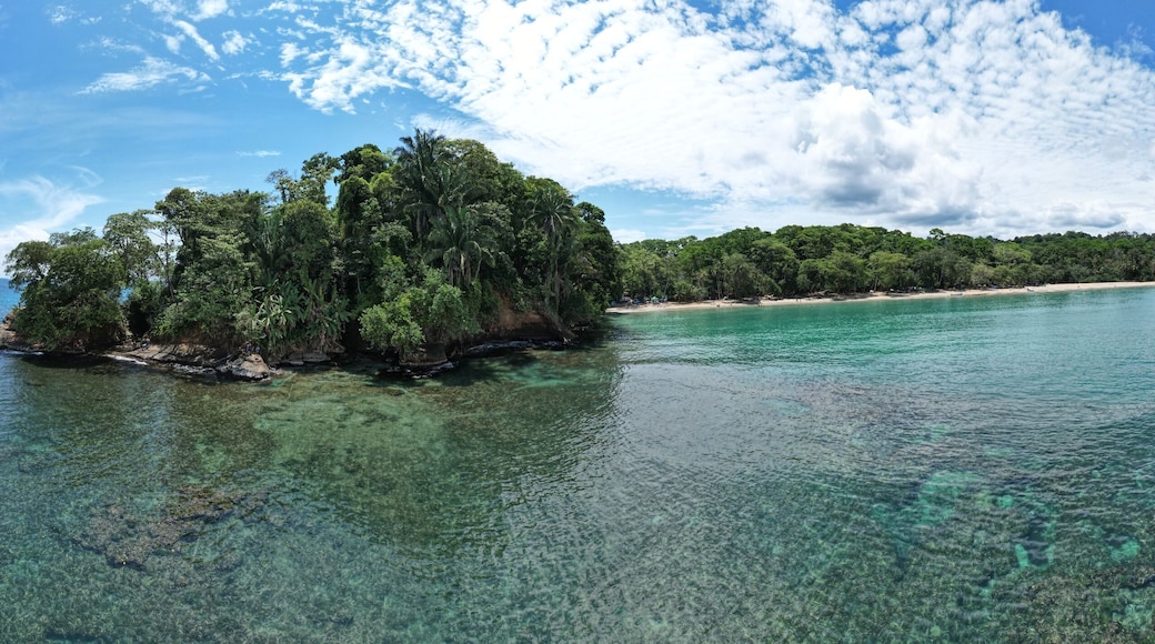 Caribbean Coast of Limon in Costa Rica -aerial views of Cocles, Punta Uva, Playa Chiquita and Puerto Viejo