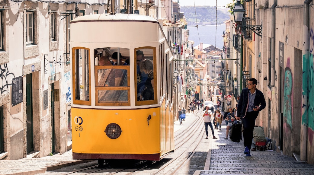 The Bica Funicular (Portuguese: Ascensor da Bica), sometimes known as the Elevador da Bica (Bica Lift), is a funicular railway line in the civil parish of Misericórdia, in the municipality of Lisbon, Portugal. It connects the Rua de São Paulo with Calçada do Combro/Rua do Loreto.