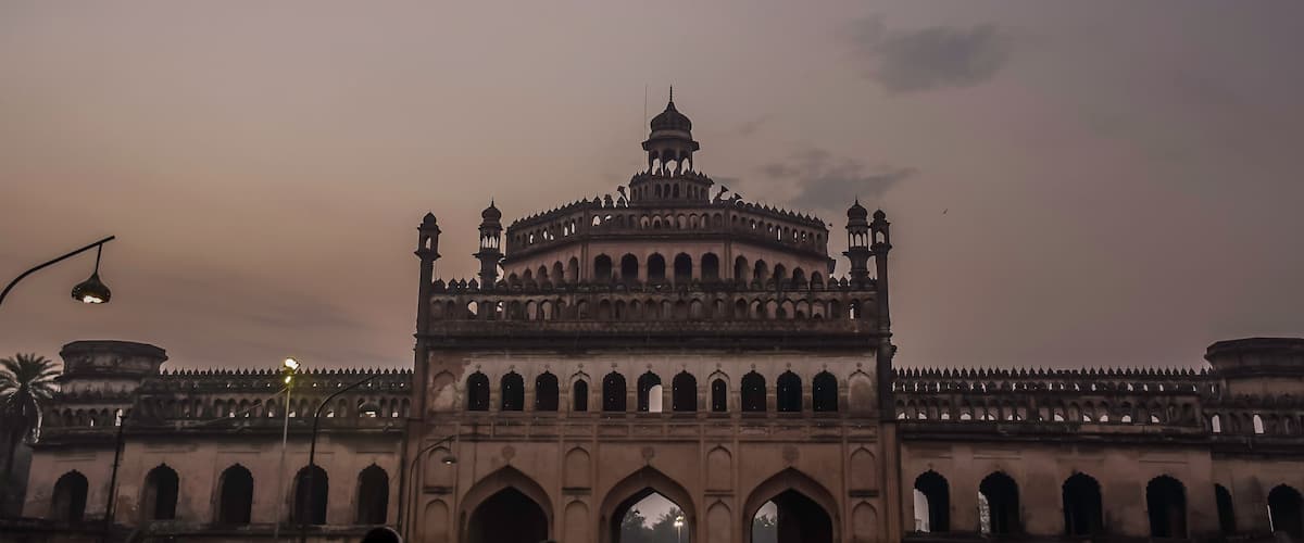 Rumi Darwaza also known as Turkish gate In Lucknow is an ancient Awadhi architecture fort