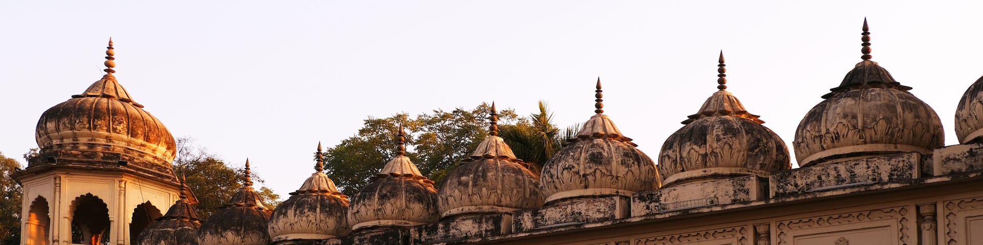 lucknow city, viewed from front of bara imambara