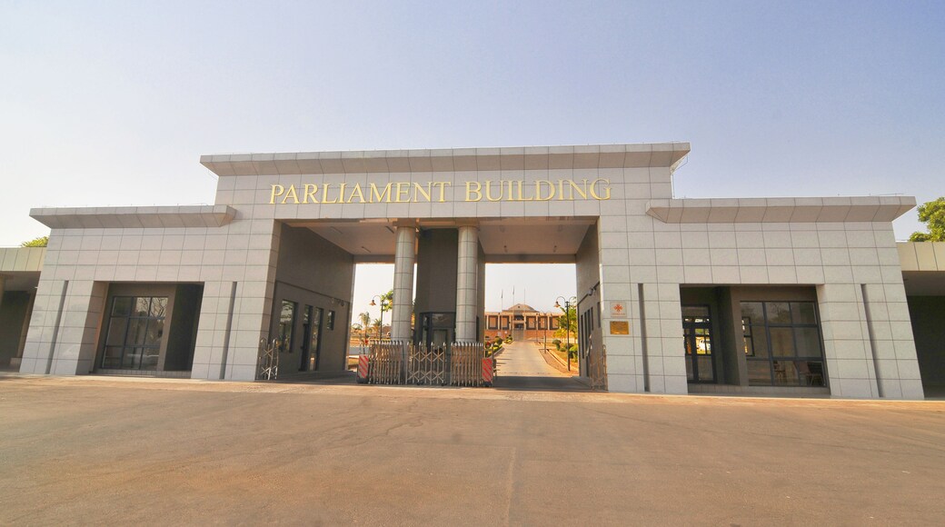 The Houses of Parliament in Lilongwe - the capital city Malawi.