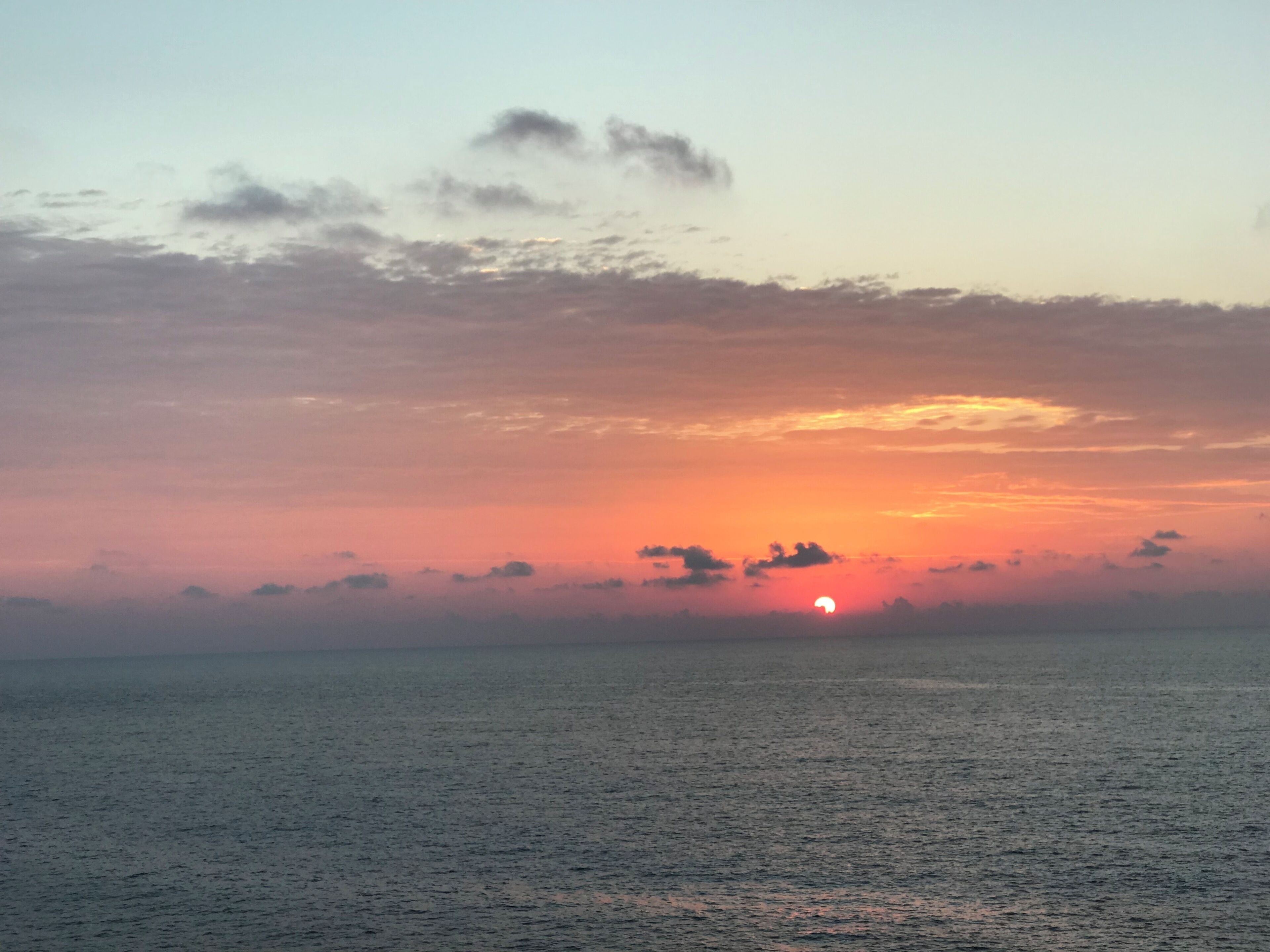 Sun rises at Cala Creta.